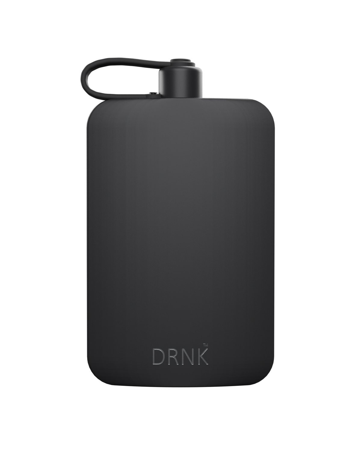 Graphite DRNK Slim Steel 17 oz flat water bottle with 28 mm profile