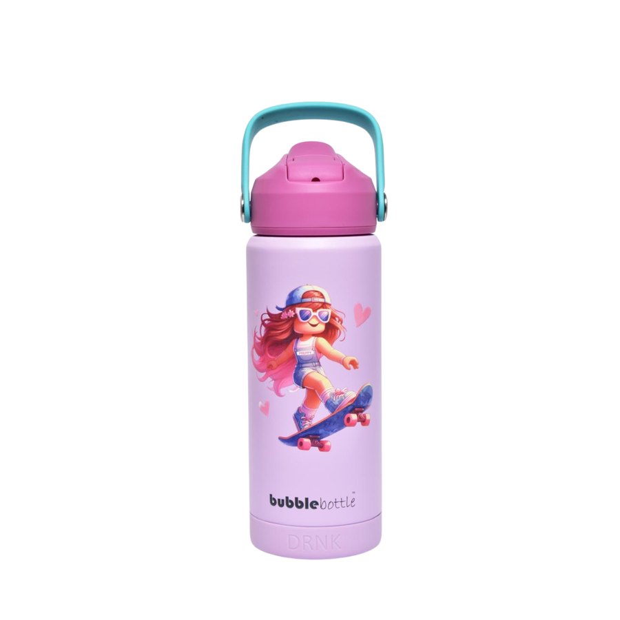 Bubblebottle Preppy - Insulated Kids Water Bottle (18oz / 550ml)