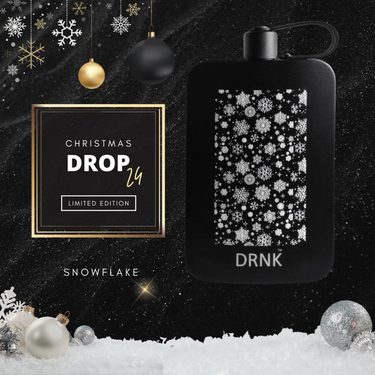 Limited Edition steel bottle. Christmas Drop 24 - SNOWFLAKE. 500ml