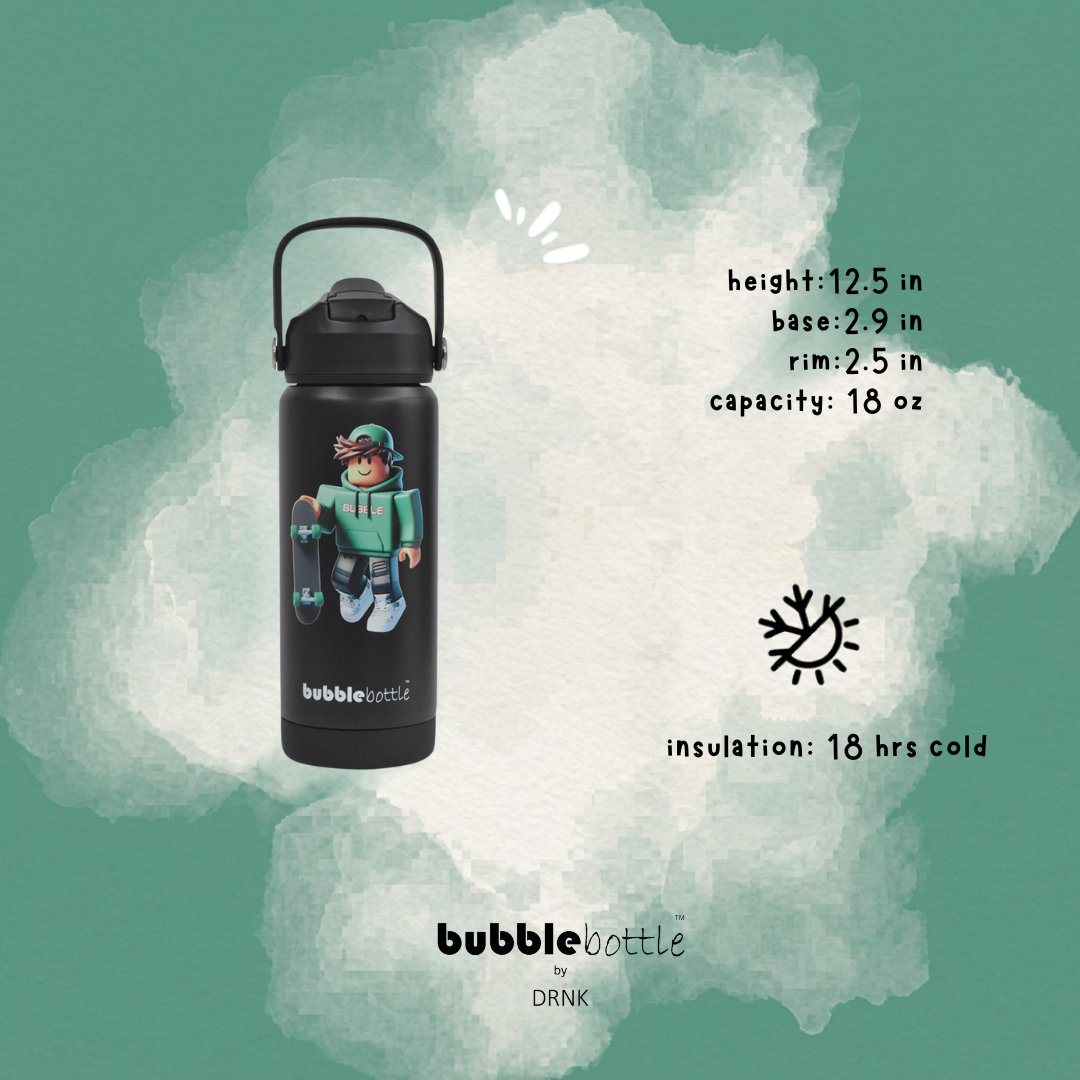 Bubblebottle Legend - Insulated Kids Water Bottle (18oz / 550ml)