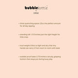 DRNK Bubblebottle silicone kids water bottle product details