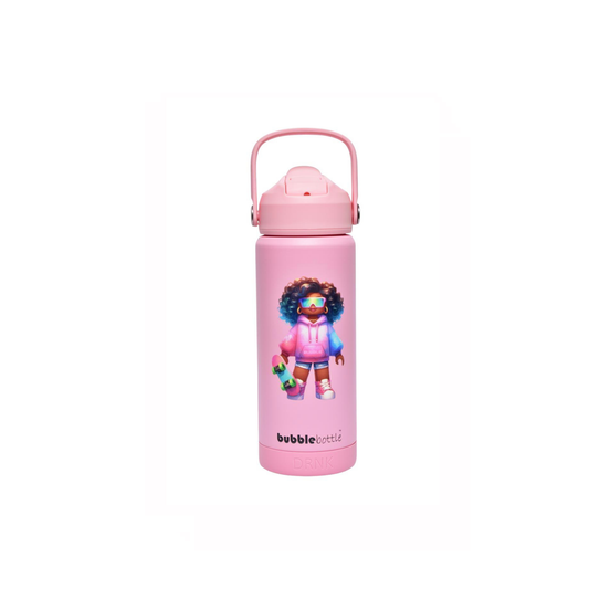 Bubblebottle Neon - Insulated Kids Water Bottle (18oz / 550ml)